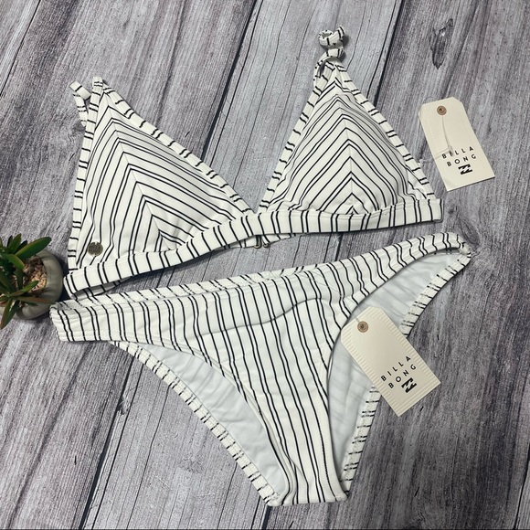 NWT 2 Pc Billabong Easy On Me Bikini Top+ Botom Bikini Set - Picture 8 of 11